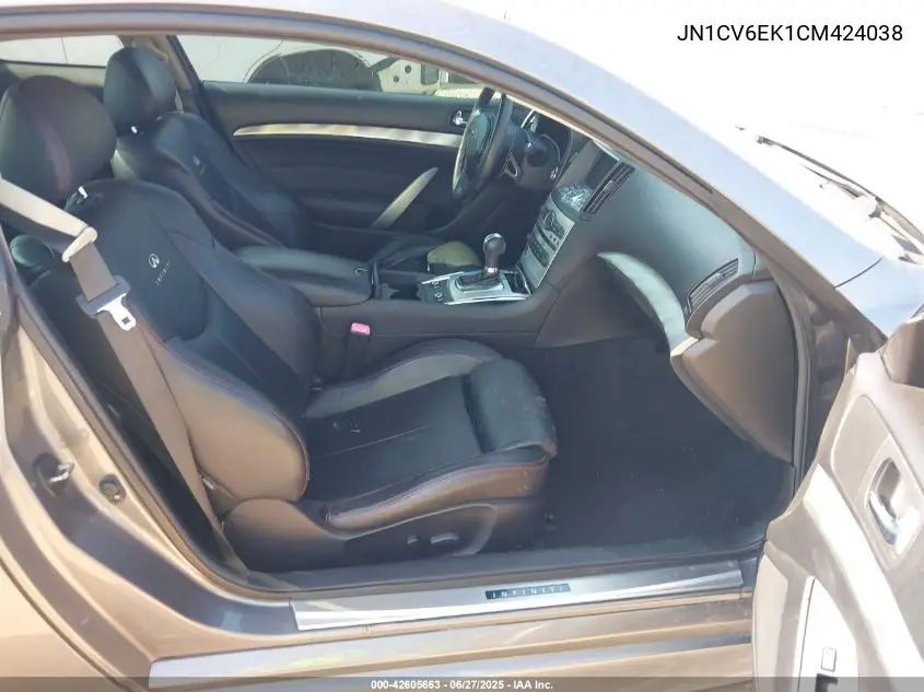 2012 Infiniti G37 Ipl VIN: JN1CV6EK1CM424038 Lot: 42605663