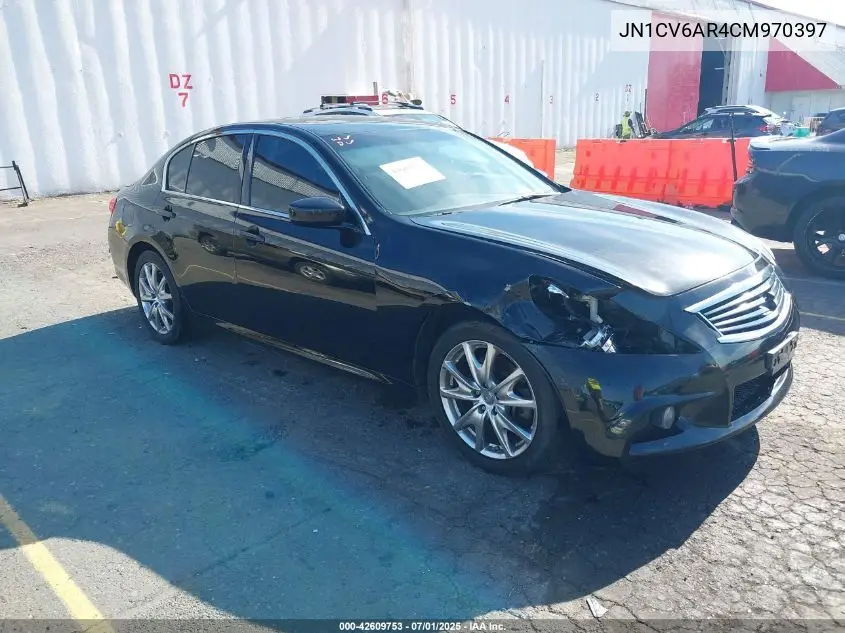 2012 Infiniti G37X VIN: JN1CV6AR4CM970397 Lot: 42609753