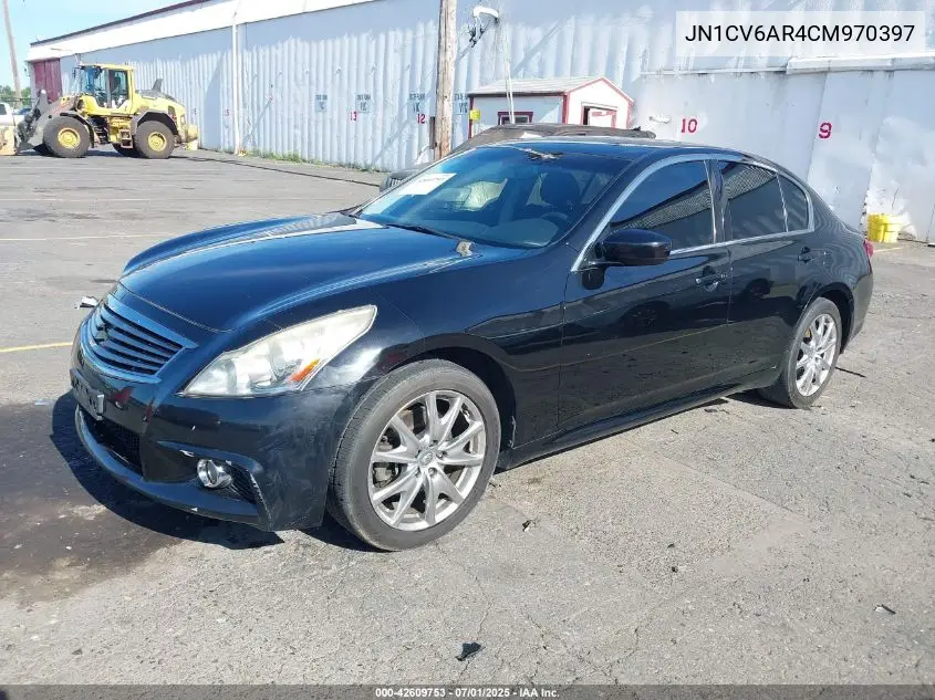 2012 Infiniti G37X VIN: JN1CV6AR4CM970397 Lot: 42609753