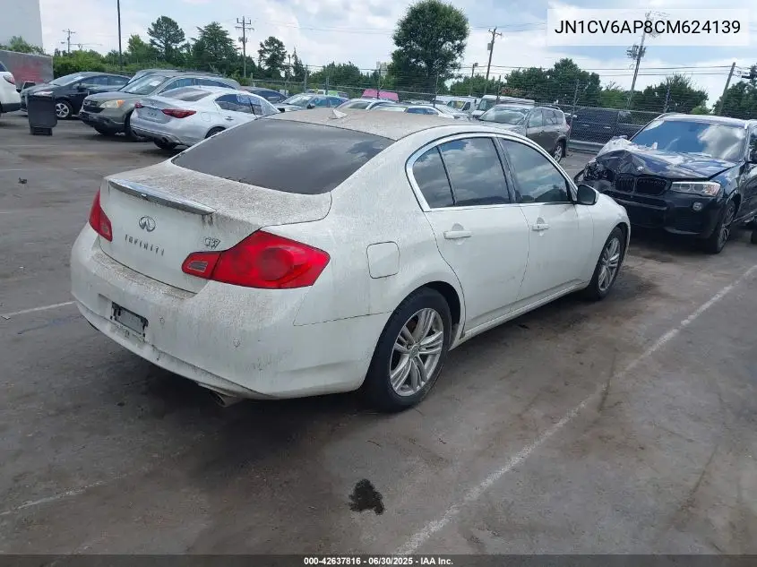 2012 Infiniti G37 Journey VIN: JN1CV6AP8CM624139 Lot: 42637816