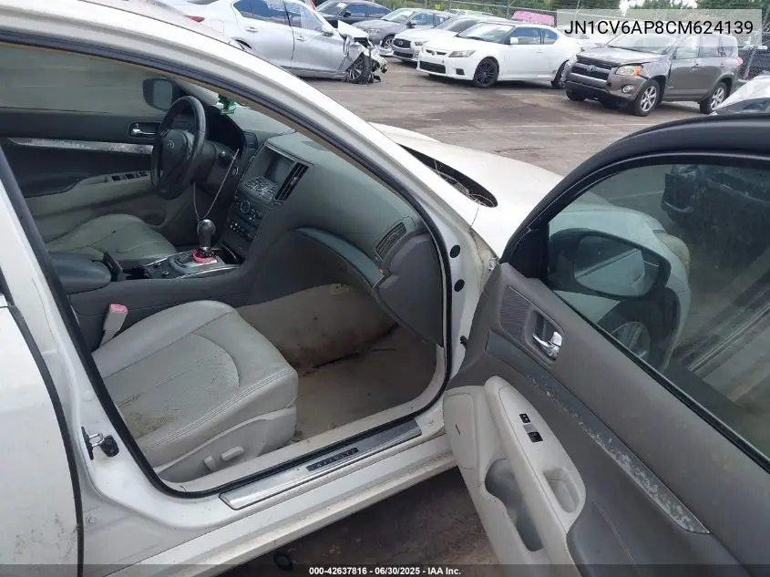 2012 Infiniti G37 Journey VIN: JN1CV6AP8CM624139 Lot: 42637816