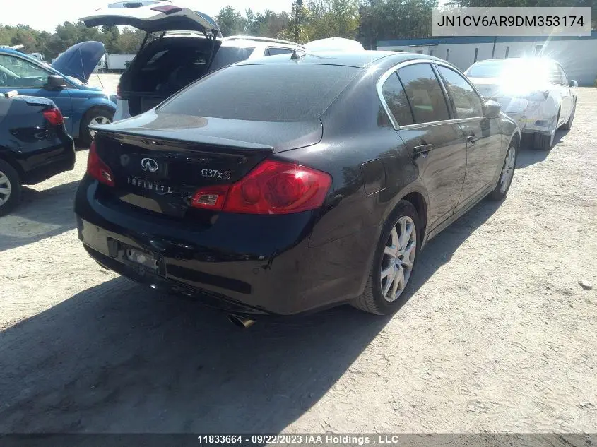 2013 Infiniti G37 Sedan Awd VIN: JN1CV6AR9DM353174 Lot: 11833664