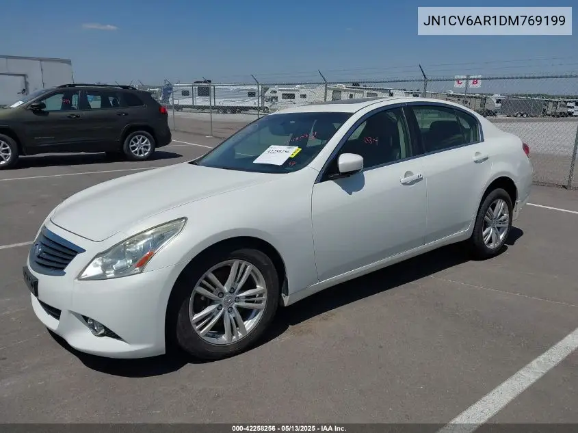 2013 Infiniti G37X VIN: JN1CV6AR1DM769199 Lot: 42258256