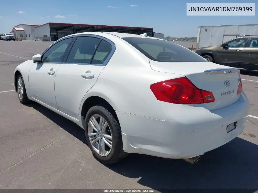 2013 Infiniti G37X VIN: JN1CV6AR1DM769199 Lot: 42258256