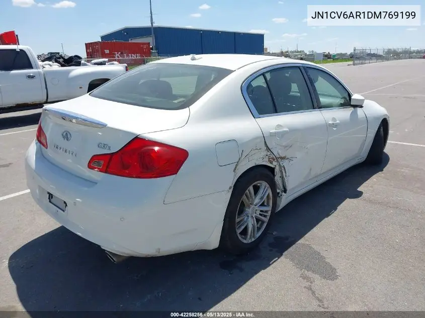 2013 Infiniti G37X VIN: JN1CV6AR1DM769199 Lot: 42258256