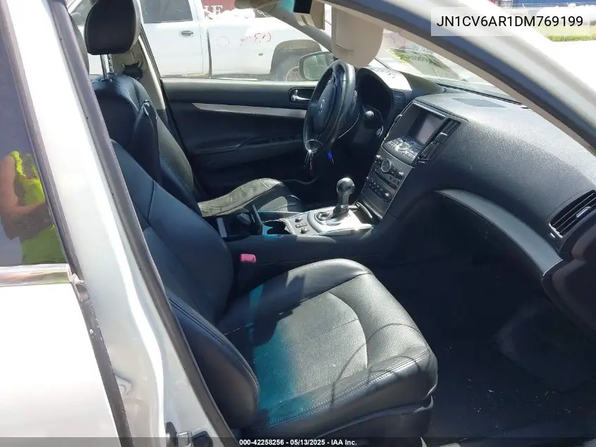 2013 Infiniti G37X VIN: JN1CV6AR1DM769199 Lot: 42258256