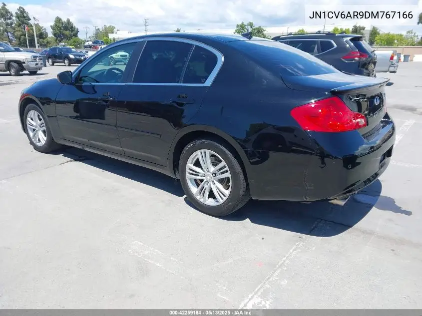 2013 Infiniti G37X VIN: JN1CV6AR9DM767166 Lot: 42259184