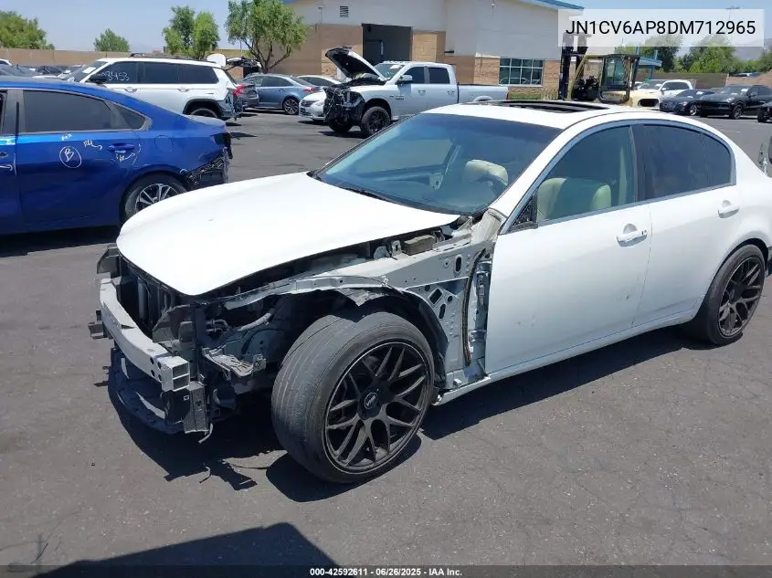 2013 Infiniti G37 Journey VIN: JN1CV6AP8DM712965 Lot: 42592611