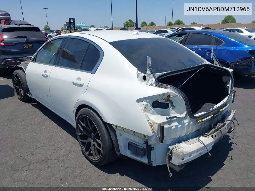 2013 Infiniti G37 Journey VIN: JN1CV6AP8DM712965 Lot: 42592611