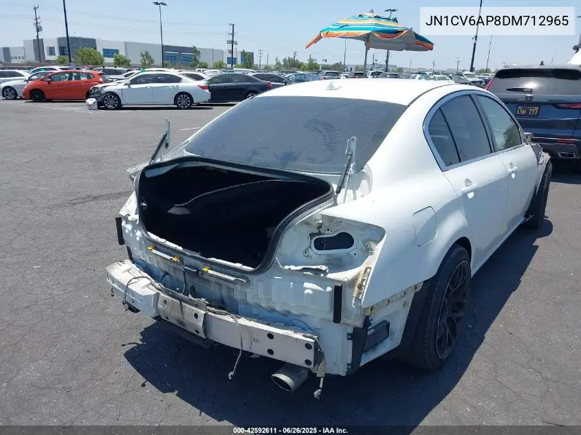 2013 Infiniti G37 Journey VIN: JN1CV6AP8DM712965 Lot: 42592611