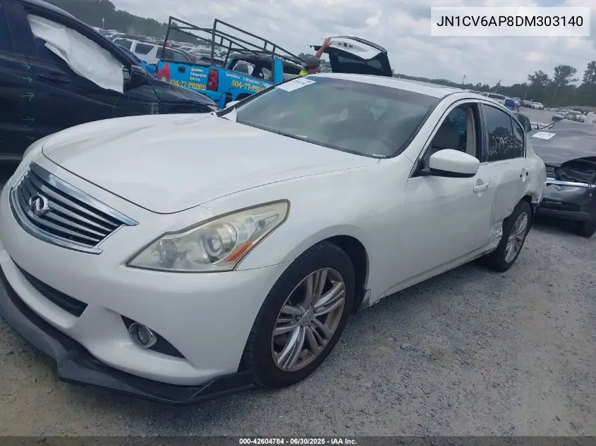 2013 Infiniti G37 Journey VIN: JN1CV6AP8DM303140 Lot: 42604784