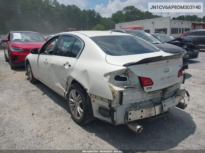 2013 Infiniti G37 Journey VIN: JN1CV6AP8DM303140 Lot: 42604784