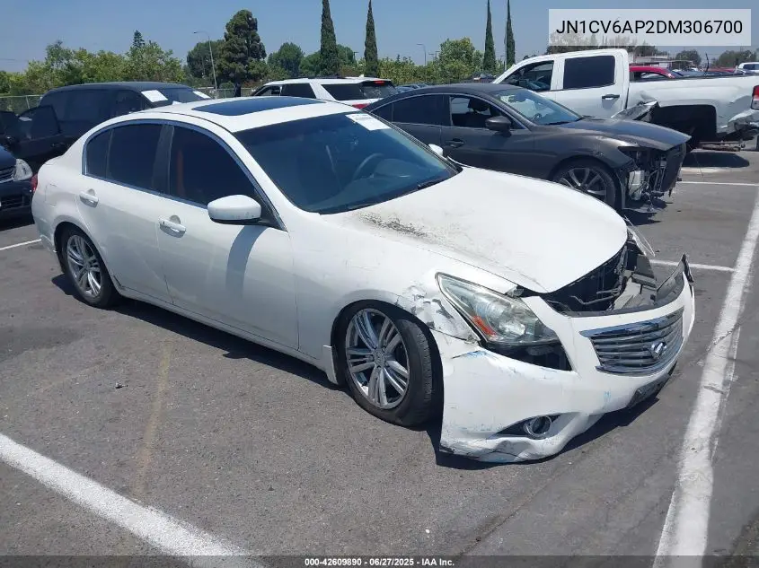 2013 Infiniti G37 Journey/Sport VIN: JN1CV6AP2DM306700 Lot: 42609890