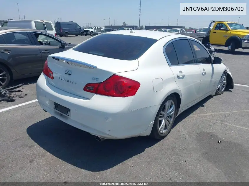 2013 Infiniti G37 Journey/Sport VIN: JN1CV6AP2DM306700 Lot: 42609890