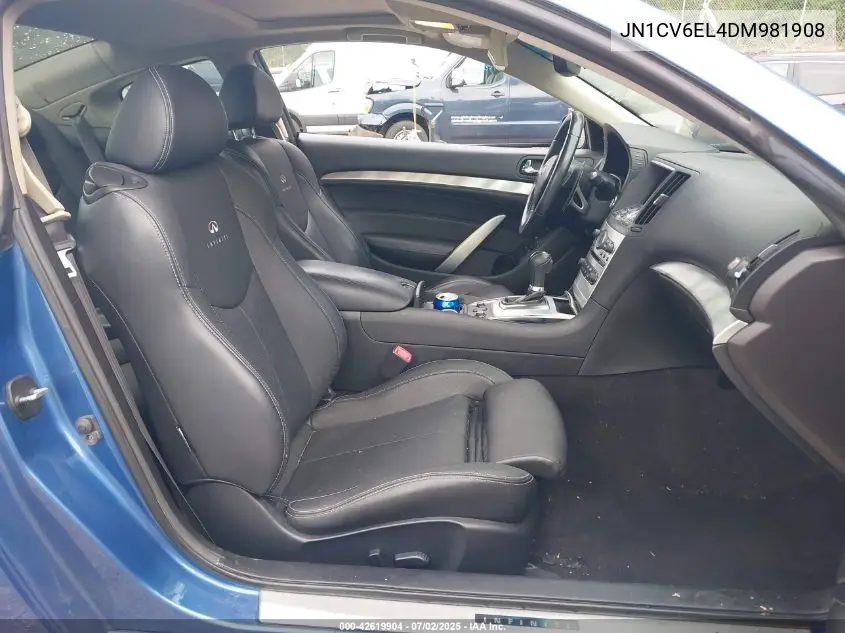 2013 Infiniti G37 VIN: JN1CV6EL4DM981908 Lot: 42619904