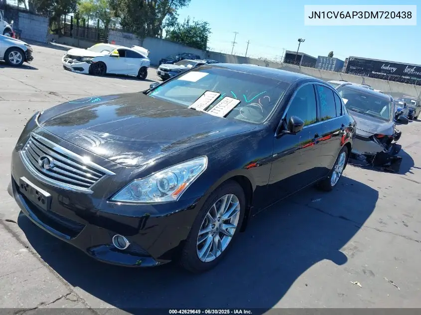 2013 Infiniti G37 Journey VIN: JN1CV6AP3DM720438 Lot: 42629649