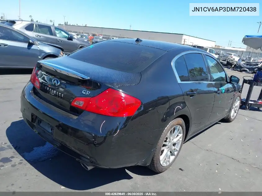 2013 Infiniti G37 Journey VIN: JN1CV6AP3DM720438 Lot: 42629649