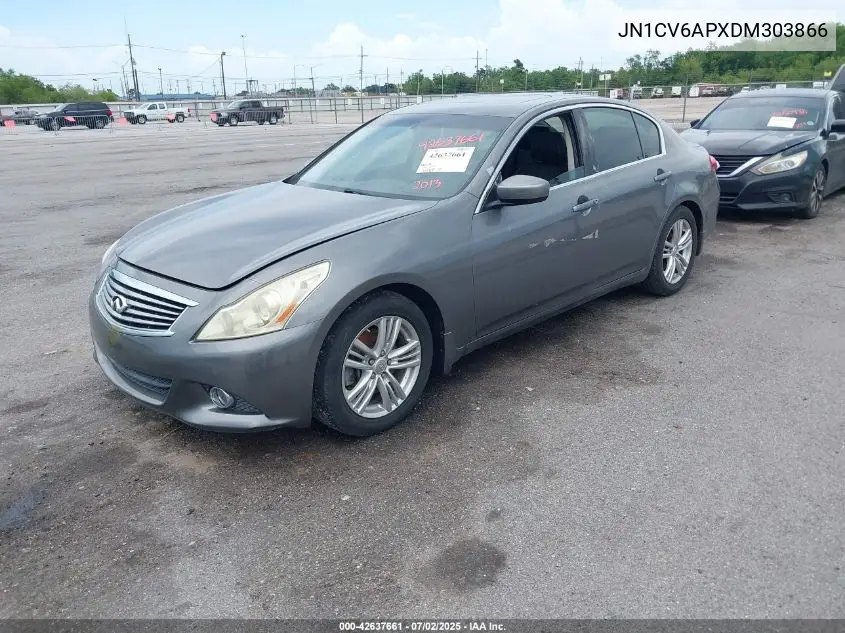 2013 Infiniti G37 Journey VIN: JN1CV6APXDM303866 Lot: 42637661