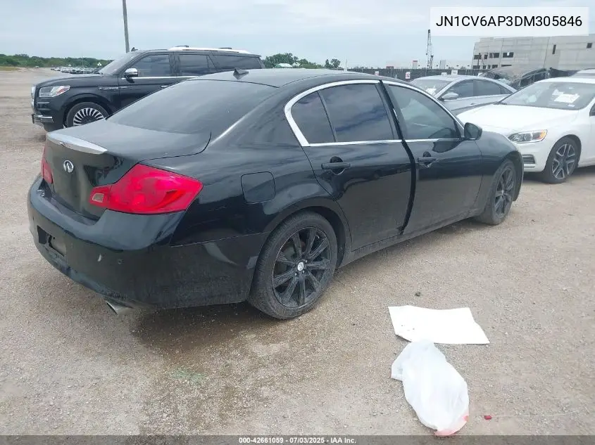 2013 Infiniti G37 Journey VIN: JN1CV6AP3DM305846 Lot: 42661059