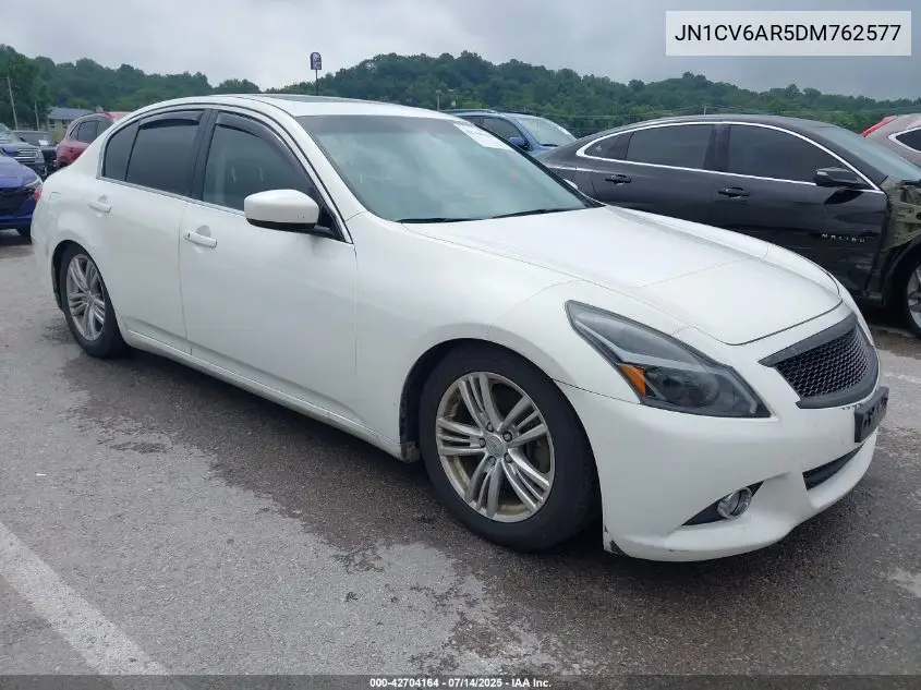 2013 Infiniti G37X VIN: JN1CV6AR5DM762577 Lot: 42704164
