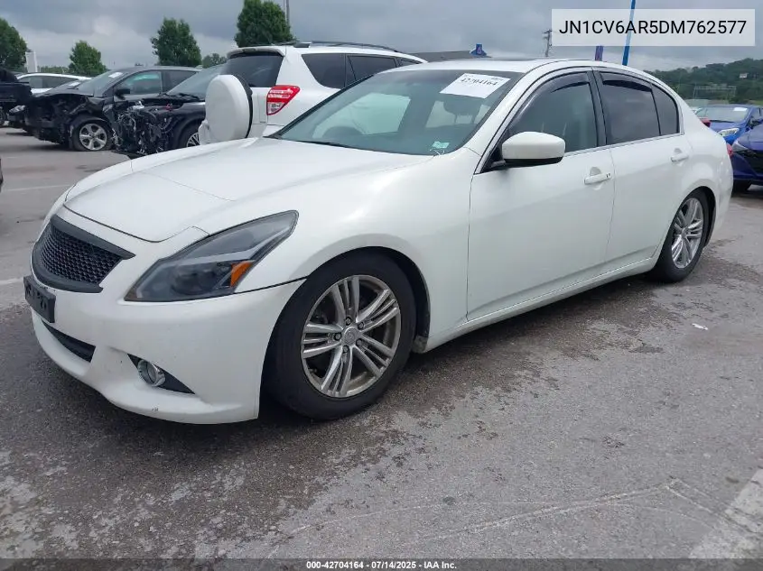 2013 Infiniti G37X VIN: JN1CV6AR5DM762577 Lot: 42704164