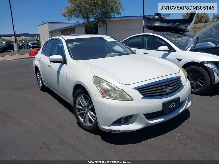 2013 Infiniti G37 Journey VIN: JN1CV6AP8DM305146 Lot: 42726007