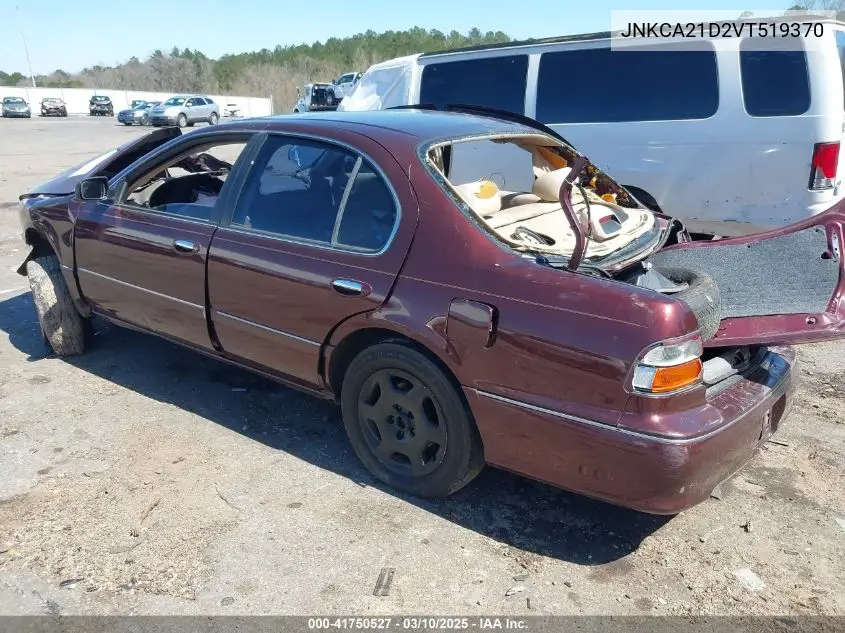1997 Infiniti I30 Base (A4)/Base (A4) Leather/Standard (M5)/Touring VIN: JNKCA21D2VT519370 Lot: 41750527
