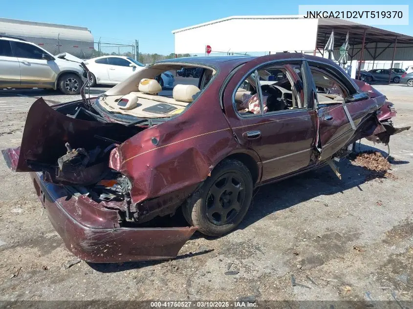1997 Infiniti I30 Base (A4)/Base (A4) Leather/Standard (M5)/Touring VIN: JNKCA21D2VT519370 Lot: 41750527