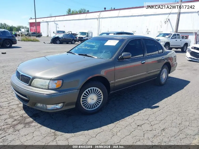 1998 Infiniti I30 Standard/Touring VIN: JNKCA21A2WT617242 Lot: 41312275