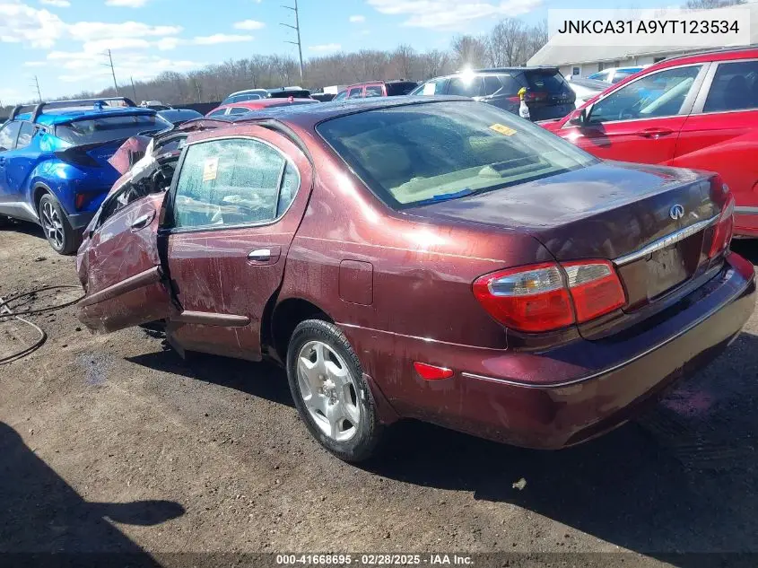 2000 Infiniti I30 Luxury/Touring VIN: JNKCA31A9YT123534 Lot: 41668695