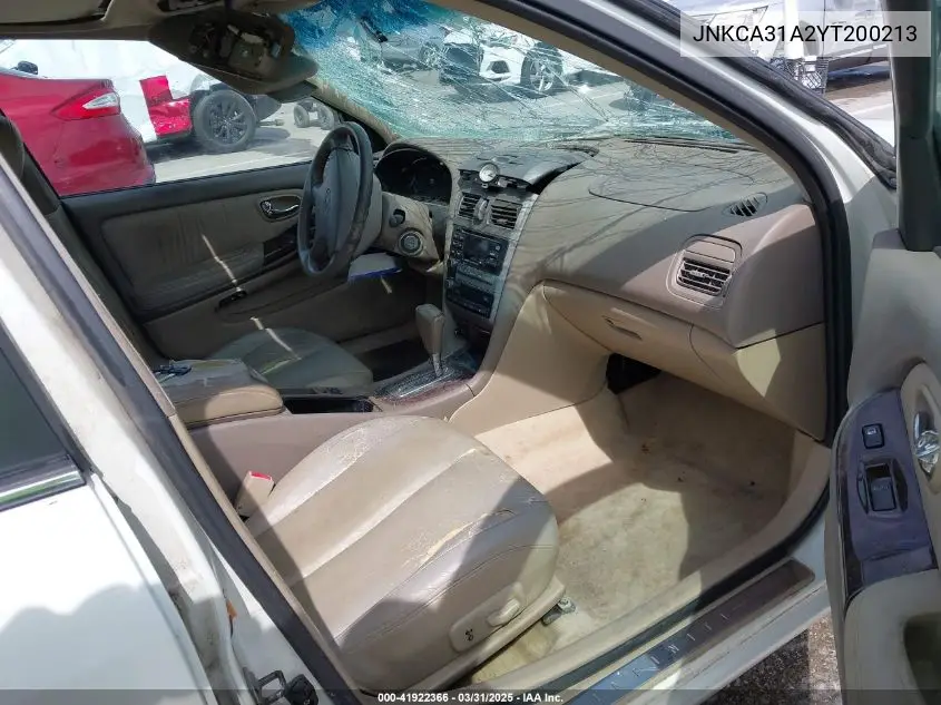 2000 Infiniti I30 Luxury/Touring VIN: JNKCA31A2YT200213 Lot: 41922366