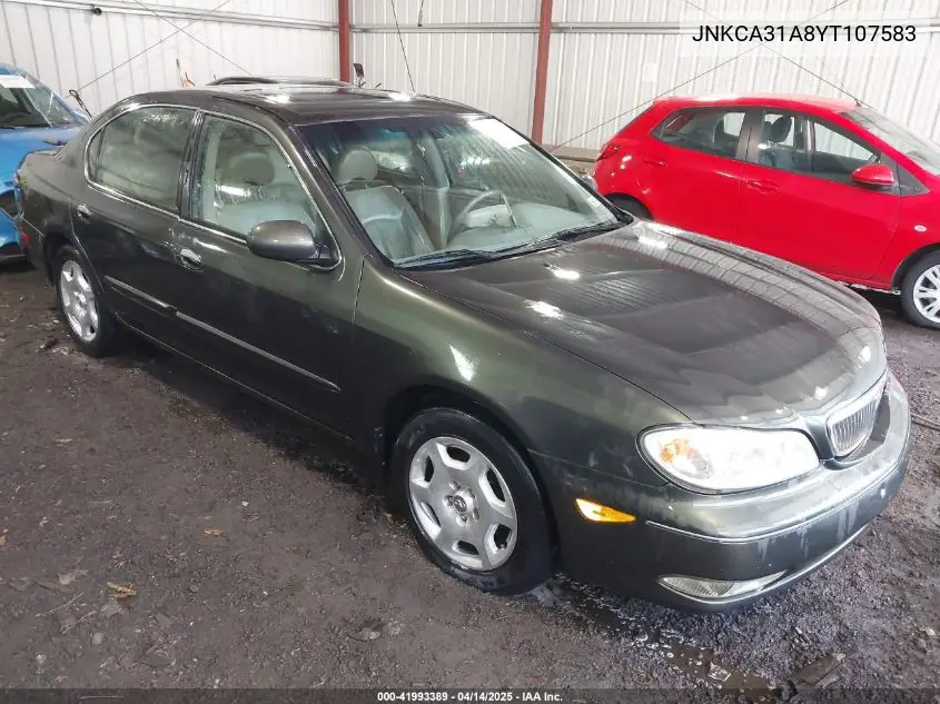 2000 Infiniti I30 Luxury/Touring VIN: JNKCA31A8YT107583 Lot: 41993389