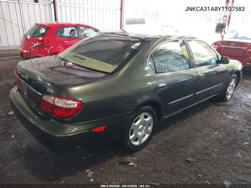 2000 Infiniti I30 Luxury/Touring VIN: JNKCA31A8YT107583 Lot: 41993389