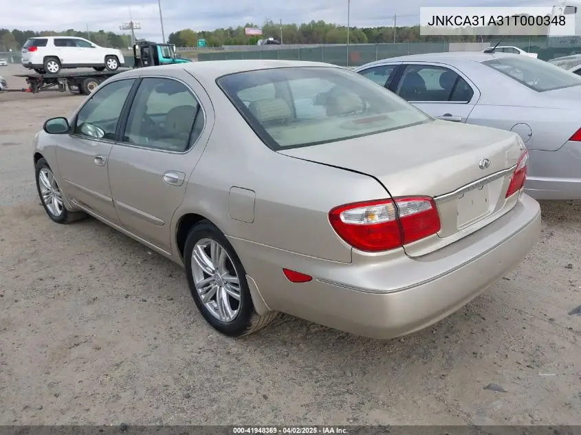 2001 Infiniti I30 Luxury VIN: JNKCA31A31T000348 Lot: 41948369