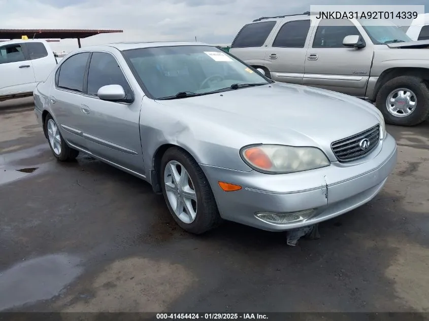 2002 Infiniti I35 Luxury VIN: JNKDA31A92T014339 Lot: 41454424