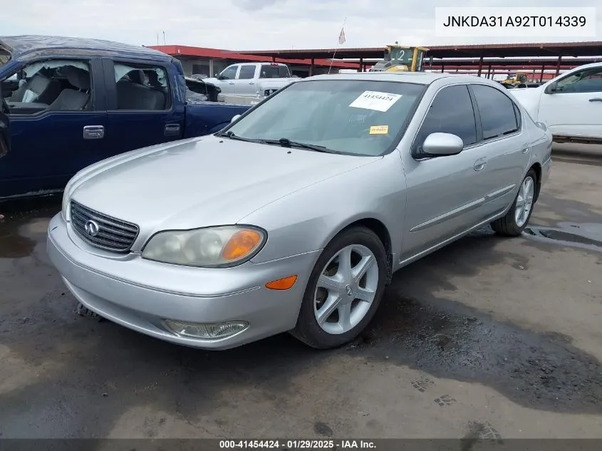 2002 Infiniti I35 Luxury VIN: JNKDA31A92T014339 Lot: 41454424