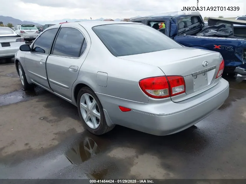 2002 Infiniti I35 Luxury VIN: JNKDA31A92T014339 Lot: 41454424