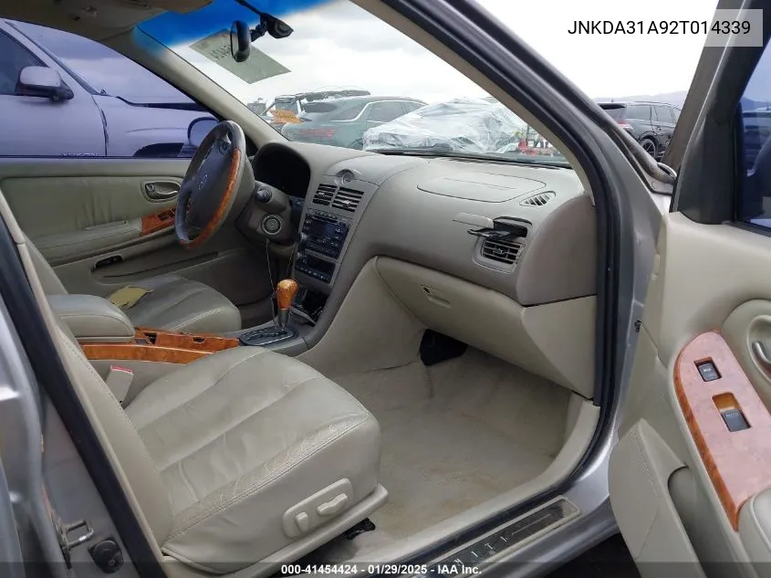 2002 Infiniti I35 Luxury VIN: JNKDA31A92T014339 Lot: 41454424