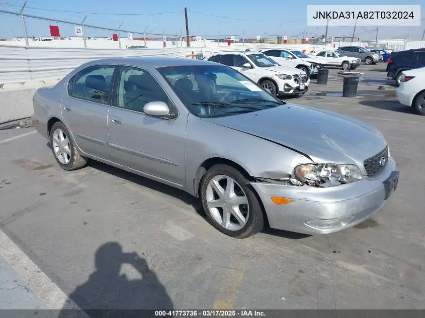 2002 Infiniti I35 Luxury VIN: JNKDA31A82T032024 Lot: 41773736