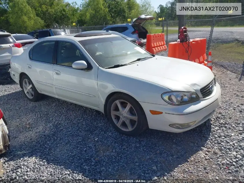 2002 Infiniti I35 Luxury VIN: JNKDA31AX2T020070 Lot: 42030518