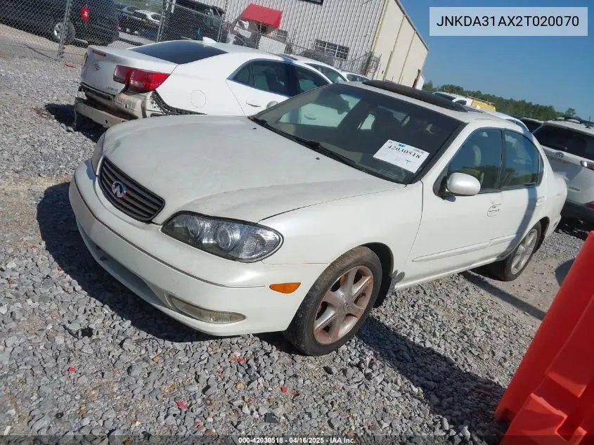 2002 Infiniti I35 Luxury VIN: JNKDA31AX2T020070 Lot: 42030518