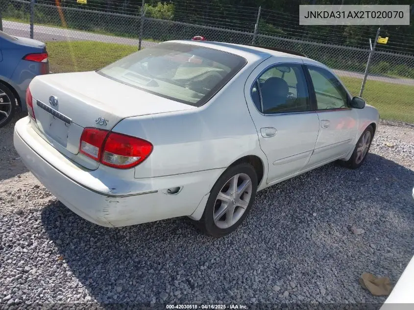 2002 Infiniti I35 Luxury VIN: JNKDA31AX2T020070 Lot: 42030518