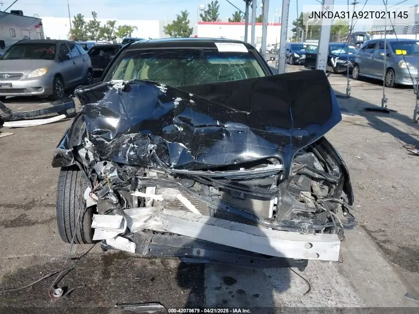 2002 Infiniti I35 Luxury VIN: JNKDA31A92T021145 Lot: 42078679