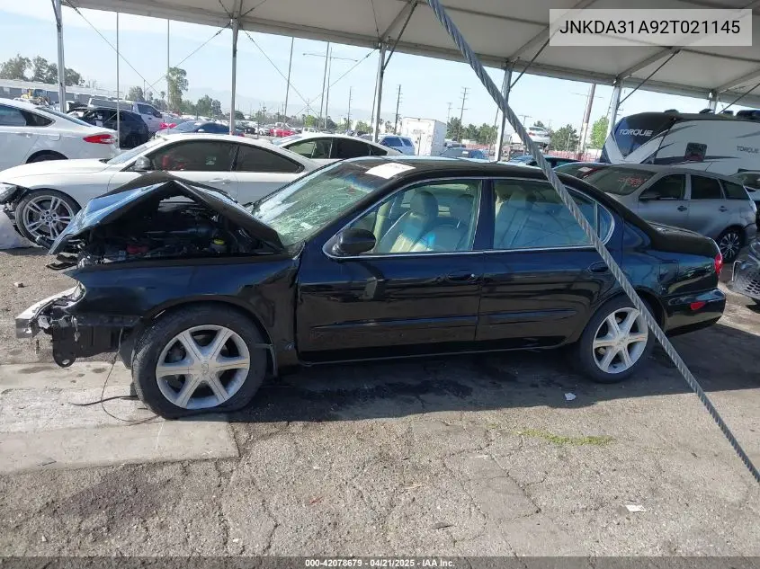 2002 Infiniti I35 Luxury VIN: JNKDA31A92T021145 Lot: 42078679