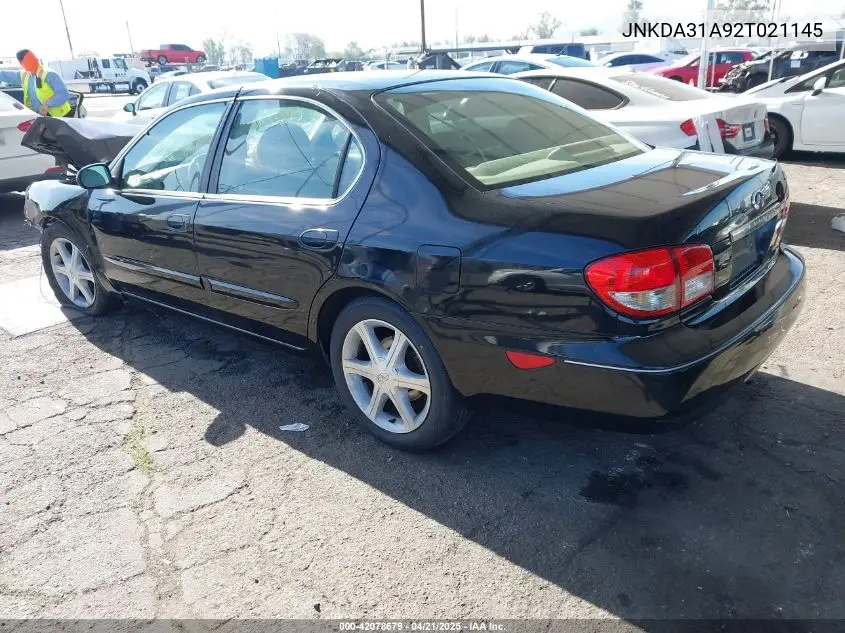 2002 Infiniti I35 Luxury VIN: JNKDA31A92T021145 Lot: 42078679