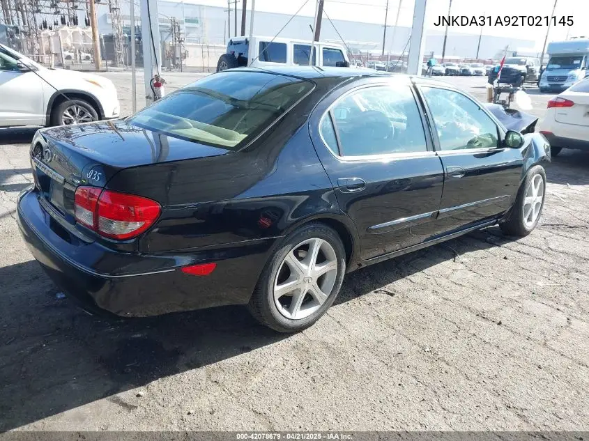 2002 Infiniti I35 Luxury VIN: JNKDA31A92T021145 Lot: 42078679