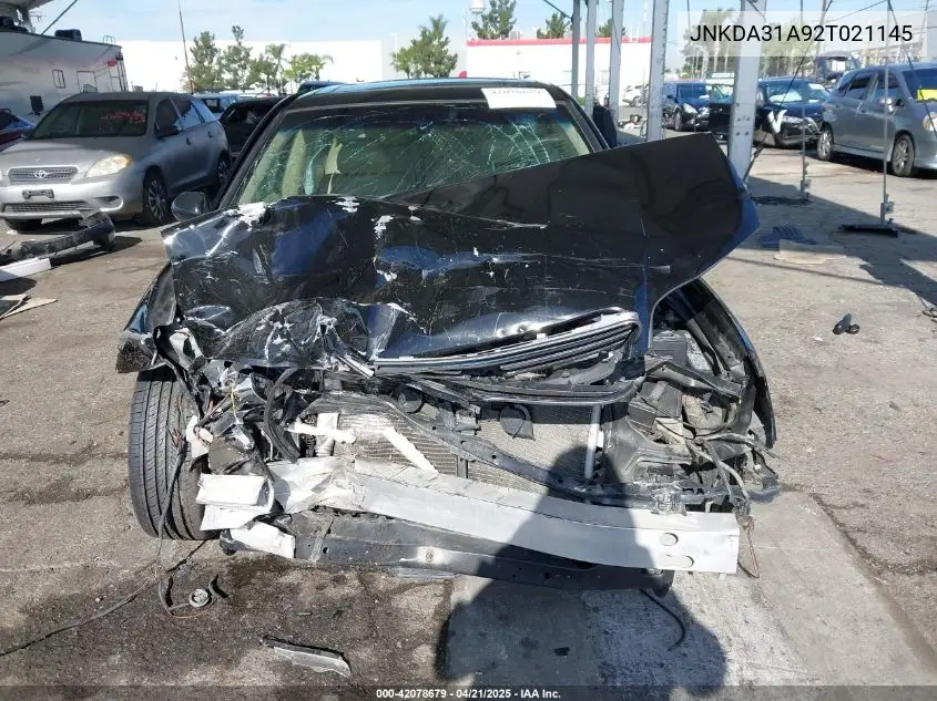 2002 Infiniti I35 Luxury VIN: JNKDA31A92T021145 Lot: 42078679