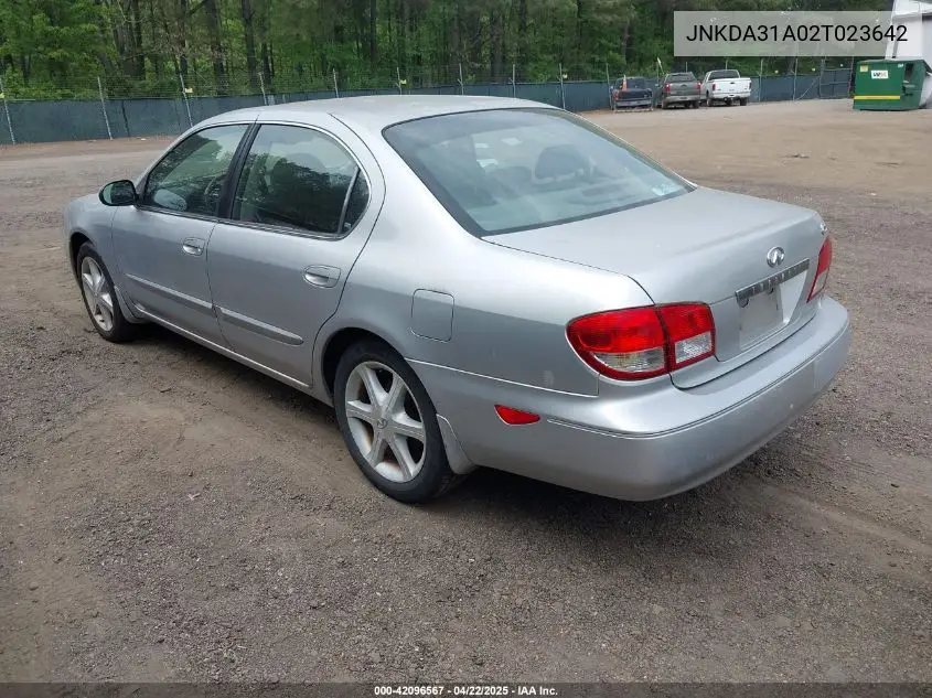 2002 Infiniti I35 Luxury VIN: JNKDA31A02T023642 Lot: 42096567