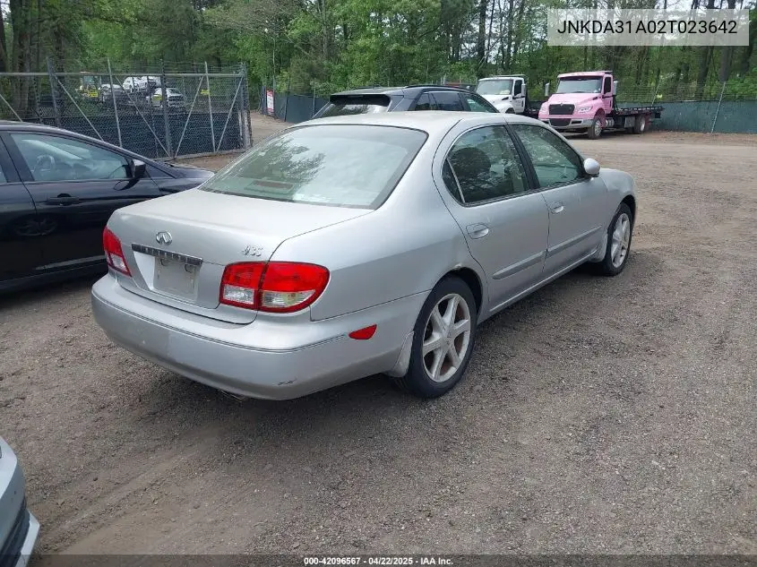 2002 Infiniti I35 Luxury VIN: JNKDA31A02T023642 Lot: 42096567