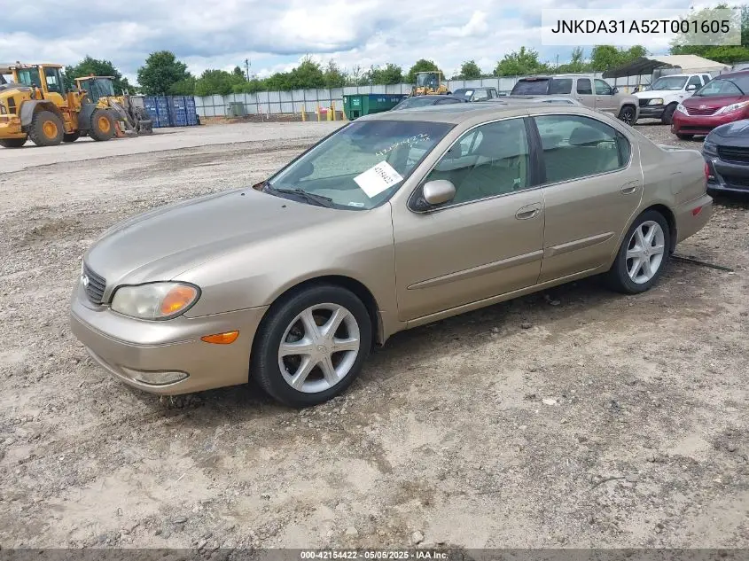 2002 Infiniti I35 Luxury VIN: JNKDA31A52T001605 Lot: 42154422